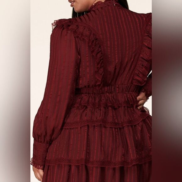 ❤️BRAND NEW! L’atise by Amy Plus Size Lace Skater Dress - Picture 7 of 8